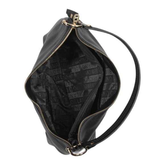 MARINO ORLANDI Made In Italy Leather Smooth Hobo With Front Logo - Picture 2 of 3